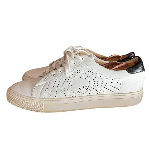 kate spade Shoes - Womens Kate Spade Aaron Perforated Leather Athletic Tennis Sneaker SZ 9.5 White